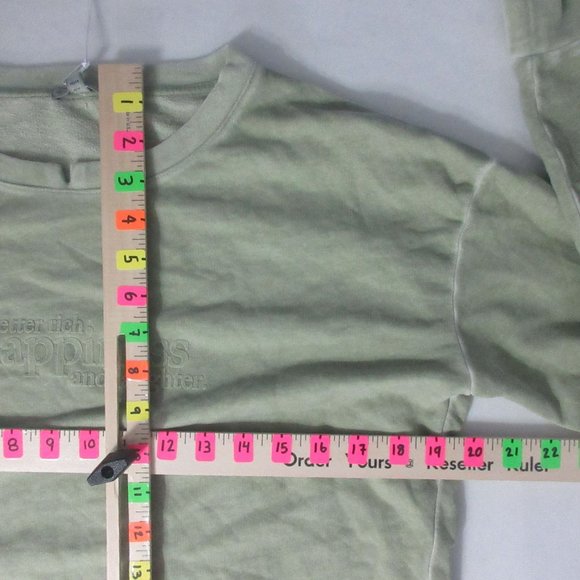 Better Rich NY Crew Sweat Sweatshirt women's in Salvia Green Happy Crew Slit SMA - Picture 4 of 8
